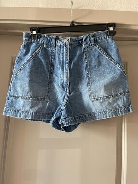 VINTAGE 955 Originals High-Rise Light Denim Utility Jean Shorts